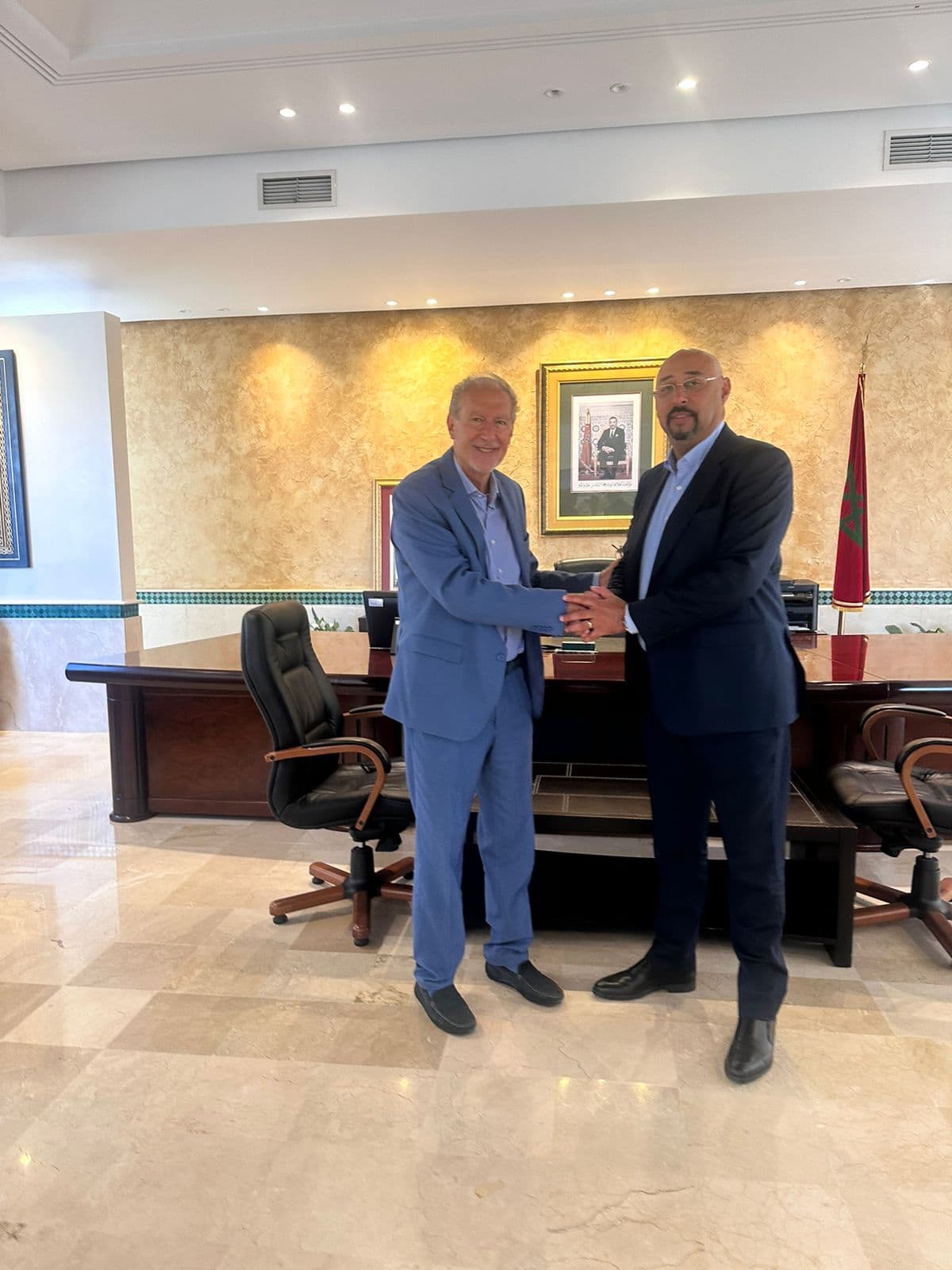 Con il sindaco di Tangeri