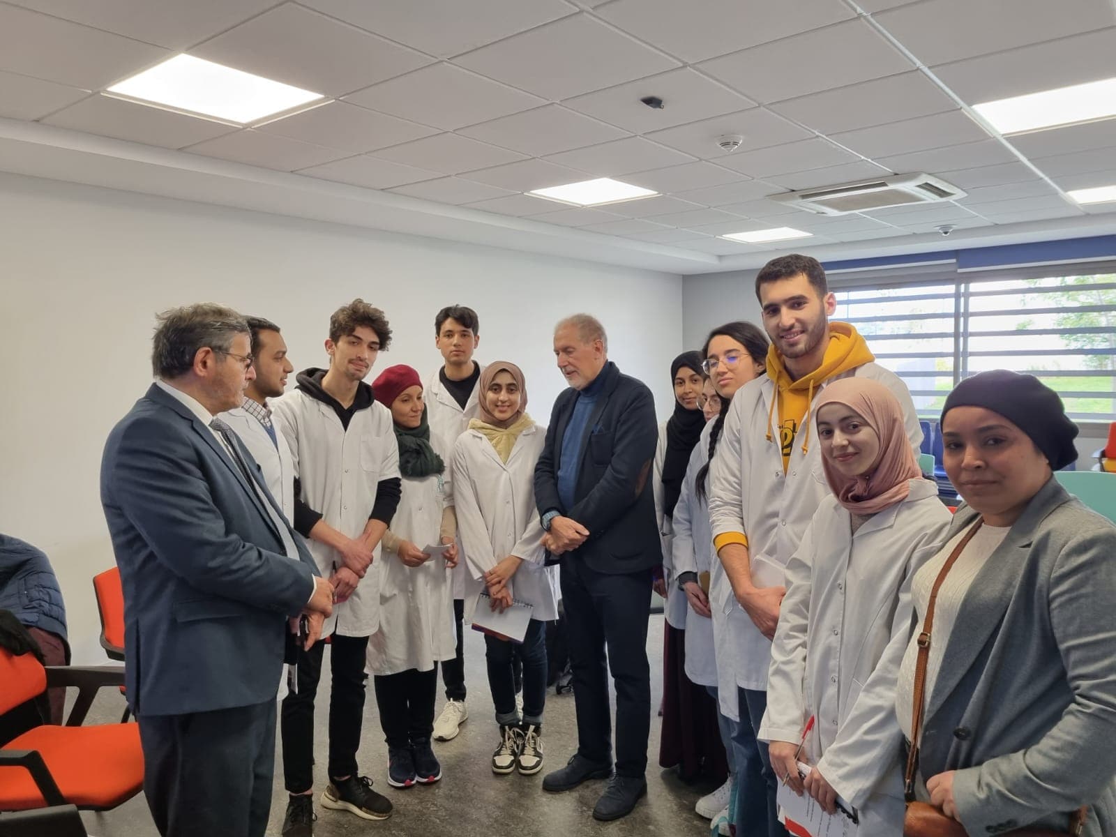 Con gli studenti di Medicina dell'Università di Tangeri