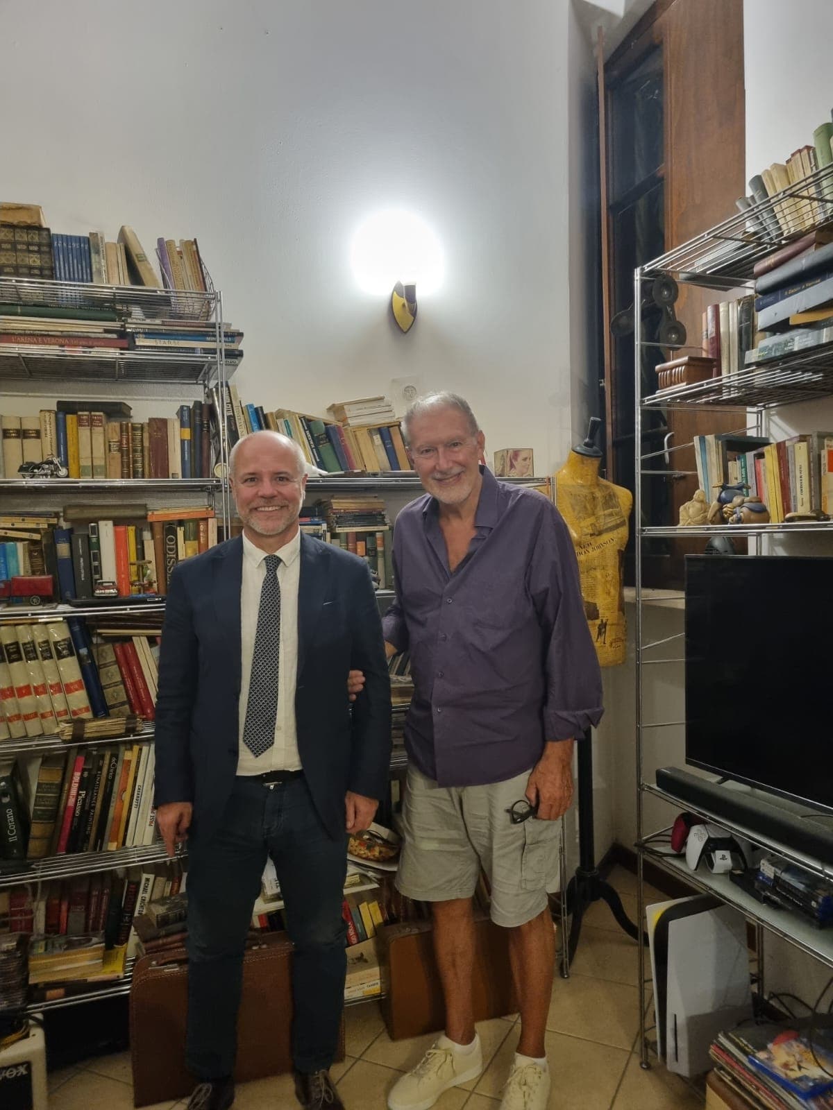 Insieme con il Presidente dell'Assoc. Veneti nel mondo Aldo Rozzi Marin